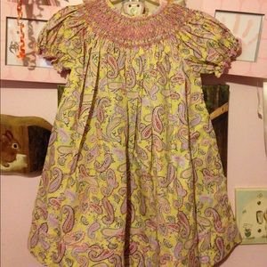 NWT Gorgeous 24m Smocked Paisley Easter Dress 🌸
